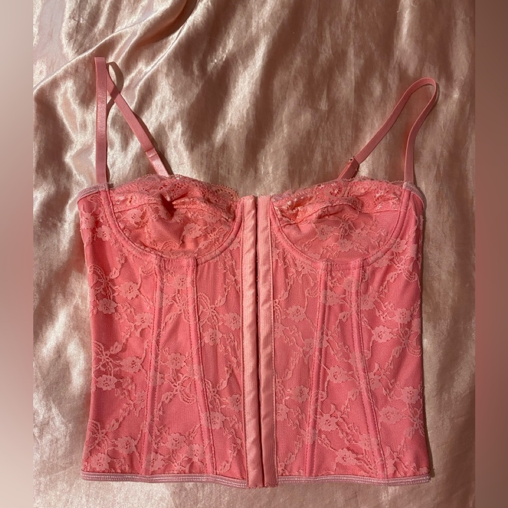 SHEIN XS Pink Corset Top